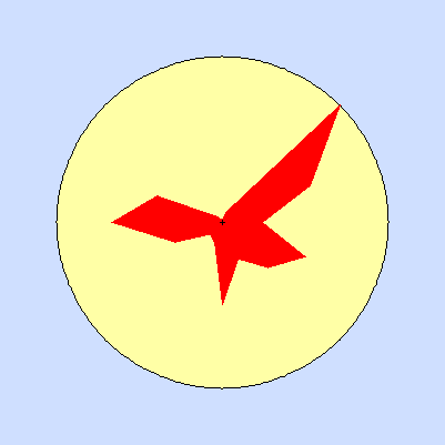 Prevailing wind rose for January 2010