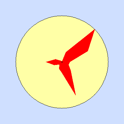 Prevailing wind rose for December 2010