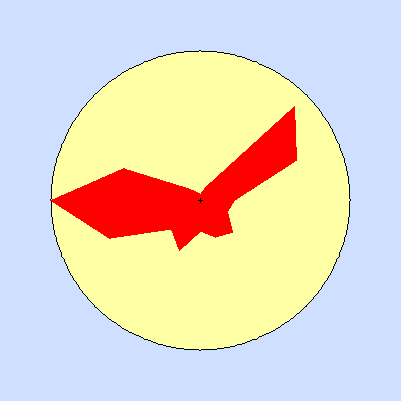 Prevailing wind rose for April 2013