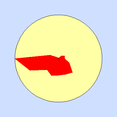 Prevailing wind rose for February 2014